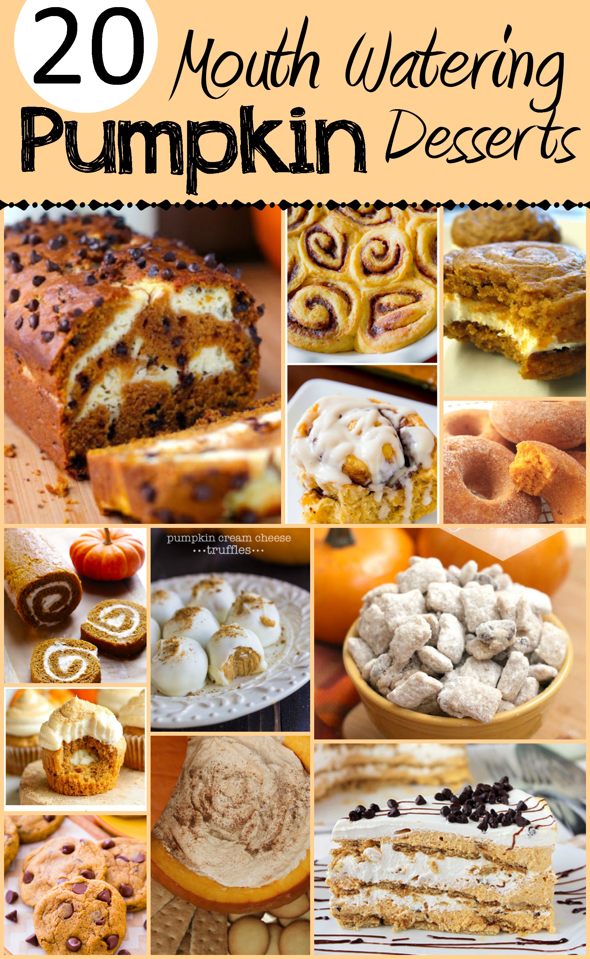 LOVE Pumpkin season! Pinning these pumpkin desserts for later!