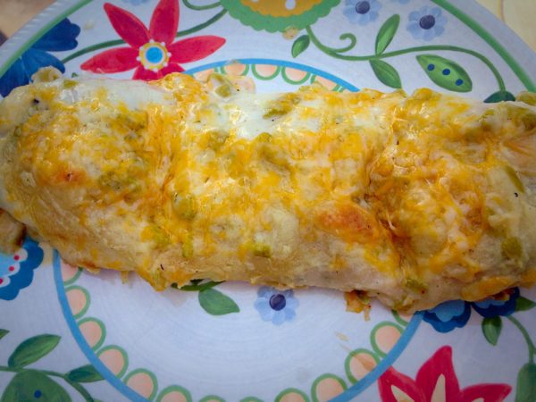 Creamy Chicken Fajita Enchiladas - Uplifting Mayhem