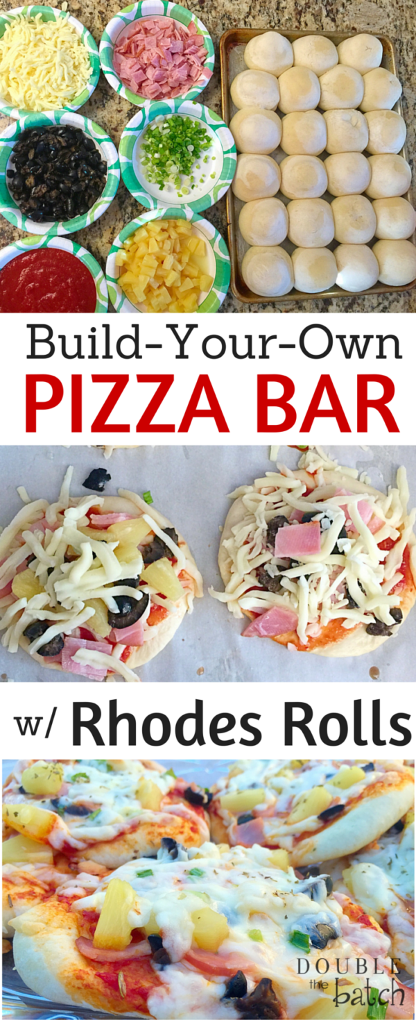 Rhodes Rolls Build your Own Pizza Bar - Uplifting Mayhem