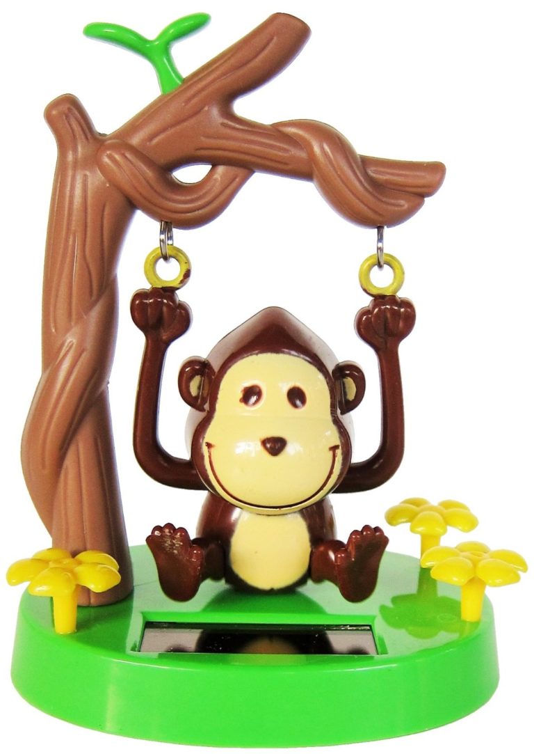 solar monkey toy