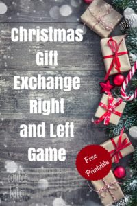 Christmas Right/Left Gift Exchange Game &amp; Poem - Uplifting Mayhem