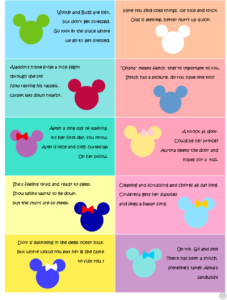 Disney Scavenger Hunt - Clues 1