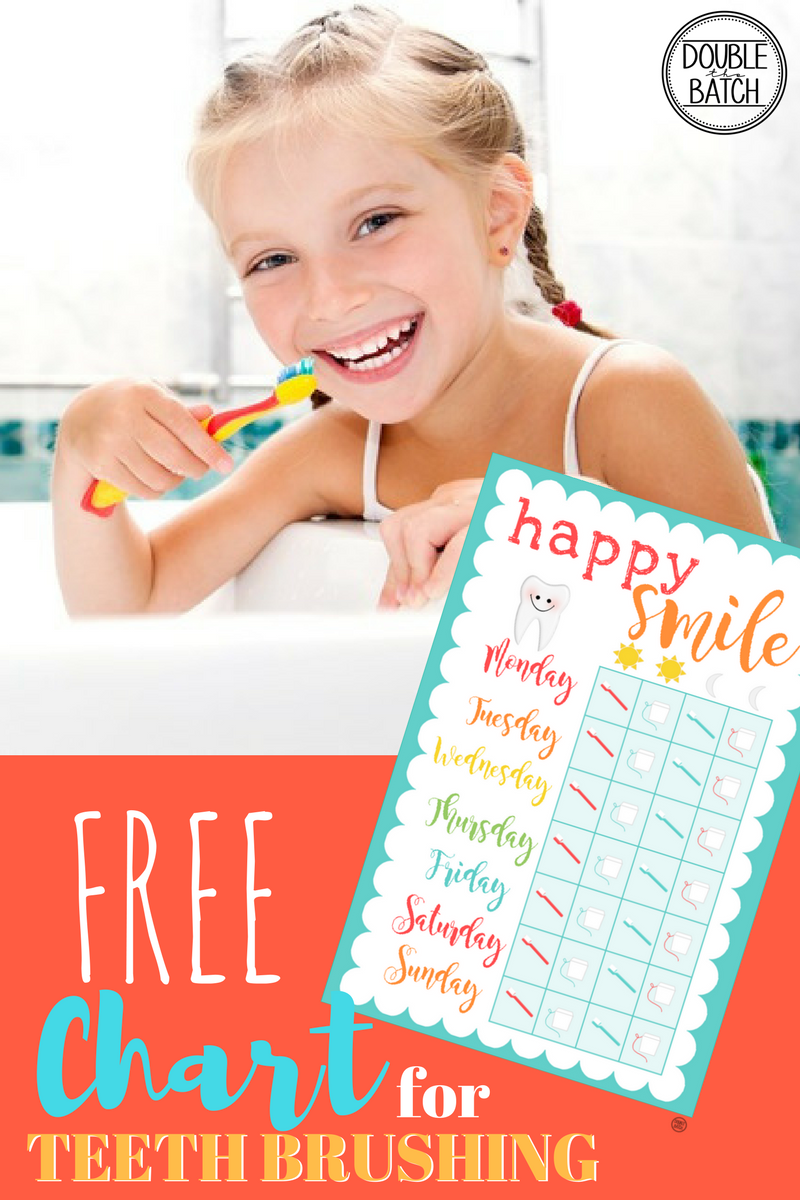 FREE PRINTABLE CHART FOR KID CAVITY FIGHTERS Making Brushing Teeth FUN Uplifting Mayhem