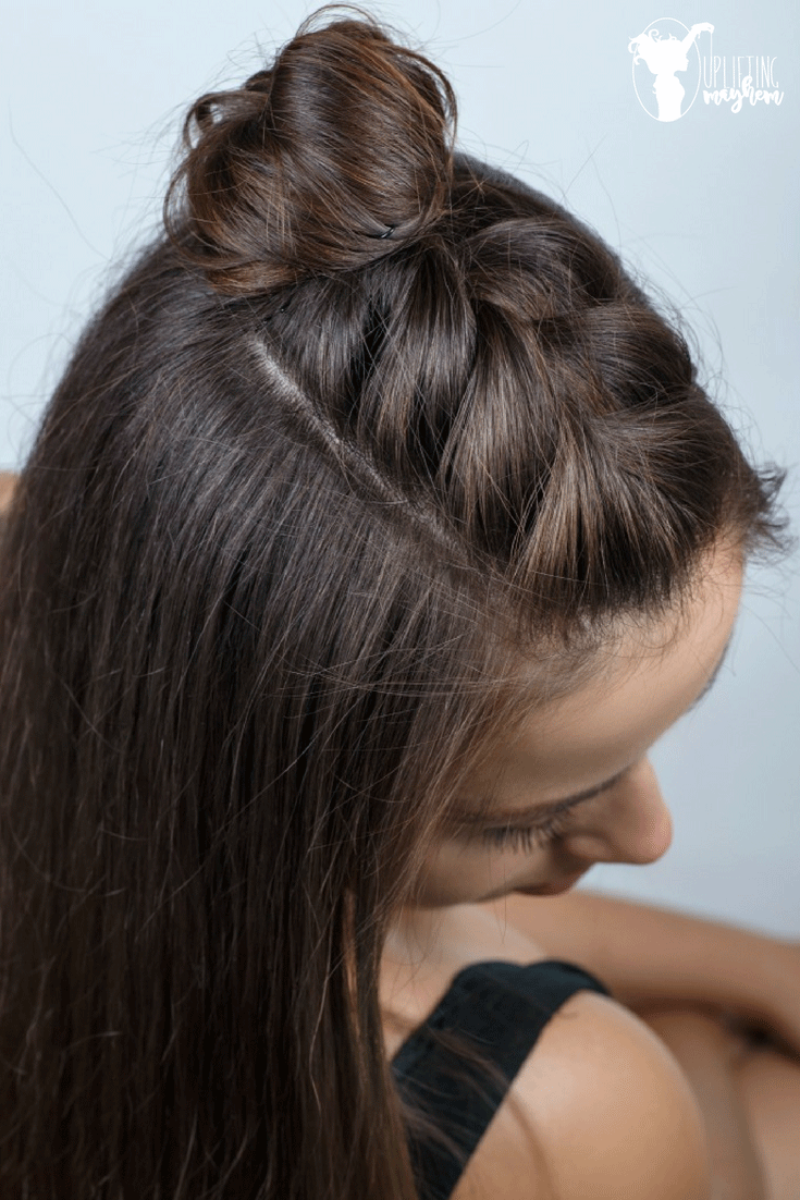 Easy Half Braid Hairstyle Tutorial - Video Hairstyle Tutorial (915 x 1373 Pixel)