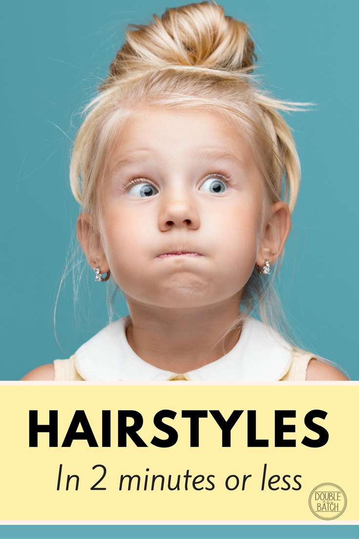 Quick and Easy Hairstyles for Little Girls (2 Minutes or Less) - Uplifting  Mayhem