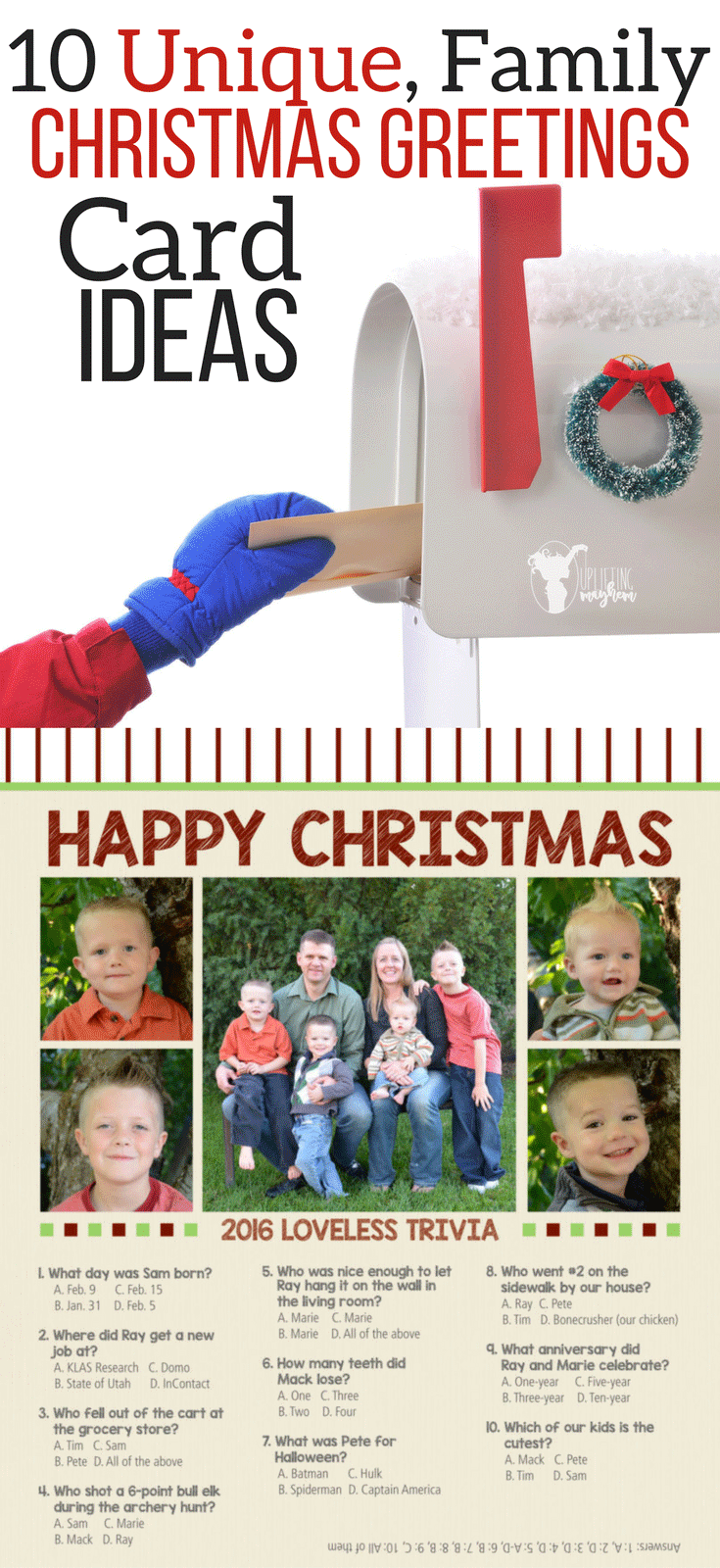 clever family christmas cards