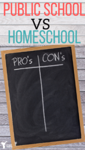 Public School VS Homeschool Pros And Cons List - Uplifting Mayhem