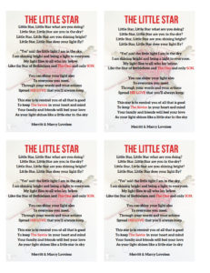 The Little Christmas Star Decoration and Poem - Uplifting Mayhem